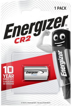 ENERGIZER® Photo Lithium-Batterie CR2, CR-2, CR2EP, 3Volt, 850mAh  1er Blister